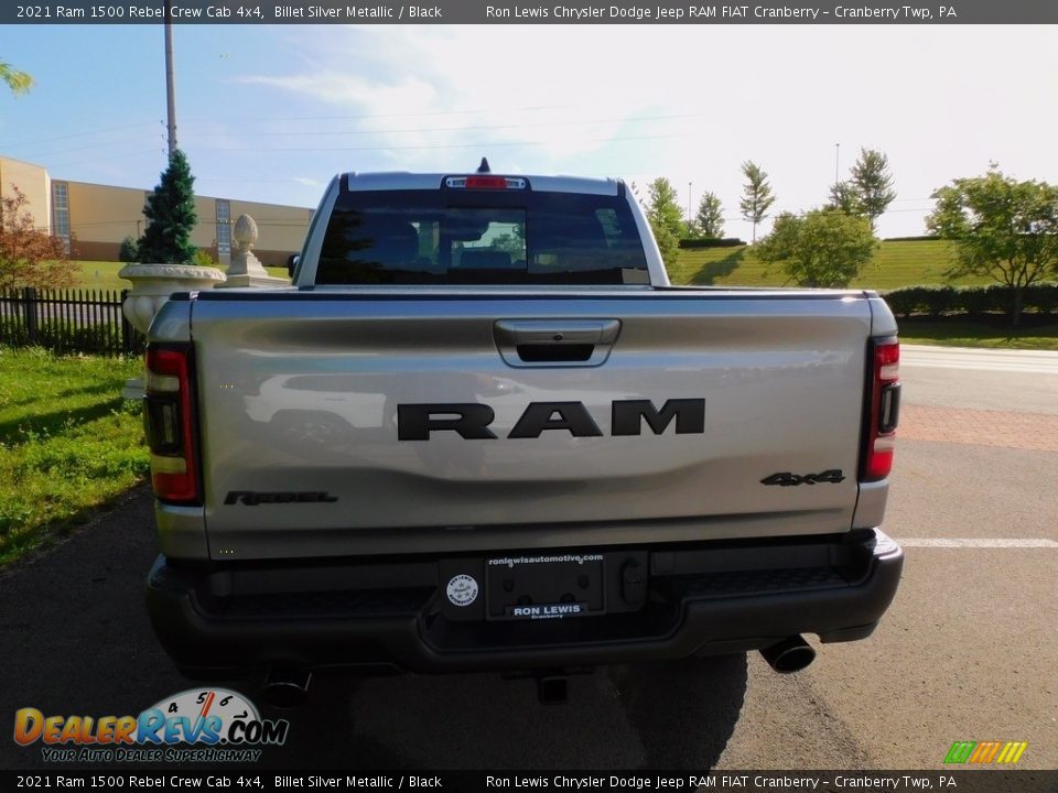 2021 Ram 1500 Rebel Crew Cab 4x4 Billet Silver Metallic / Black Photo #6