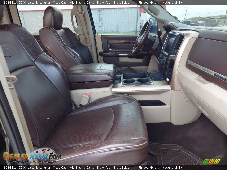 Front Seat of 2014 Ram 3500 Laramie Longhorn Mega Cab 4x4 Photo #26