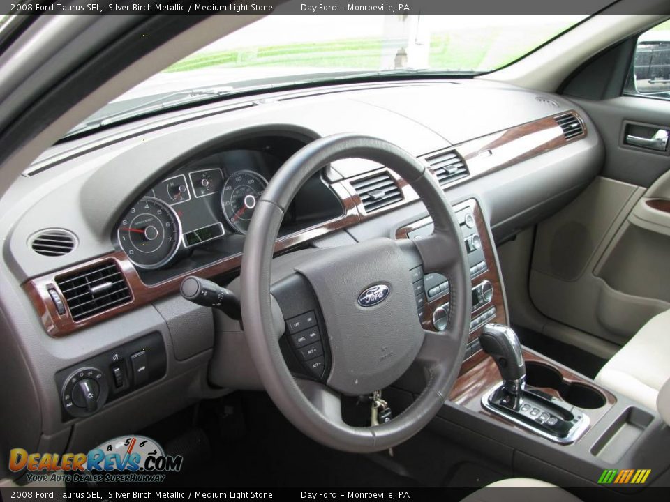 2008 Ford Taurus SEL Silver Birch Metallic / Medium Light Stone Photo #7