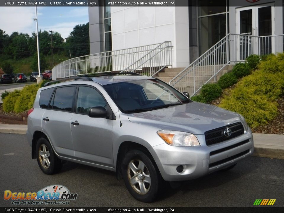 2008 Toyota RAV4 4WD Classic Silver Metallic / Ash Photo #1