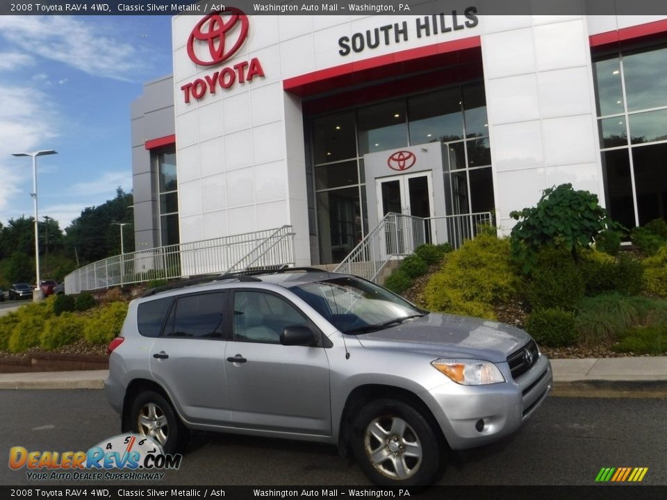 2008 Toyota RAV4 4WD Classic Silver Metallic / Ash Photo #2