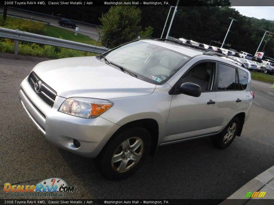 2008 Toyota RAV4 4WD Classic Silver Metallic / Ash Photo #8