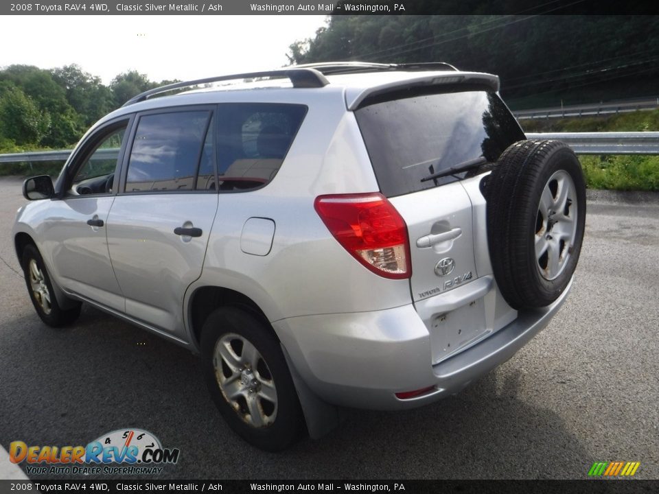 2008 Toyota RAV4 4WD Classic Silver Metallic / Ash Photo #10