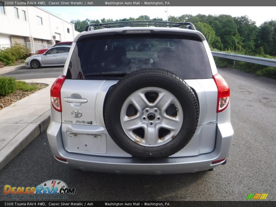 2008 Toyota RAV4 4WD Classic Silver Metallic / Ash Photo #11