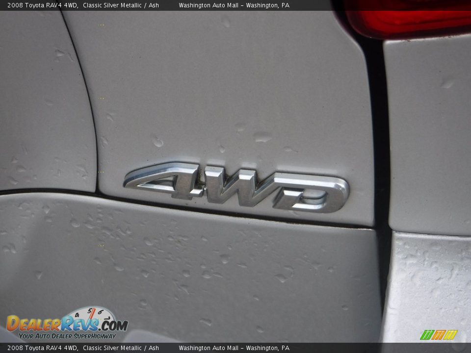 2008 Toyota RAV4 4WD Classic Silver Metallic / Ash Photo #13