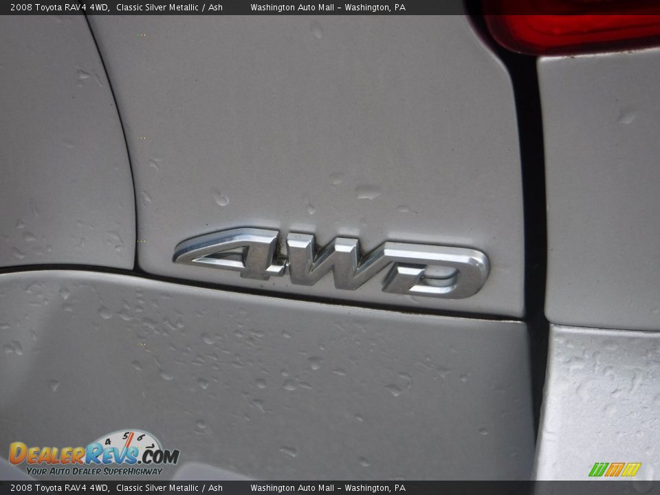 2008 Toyota RAV4 4WD Classic Silver Metallic / Ash Photo #13