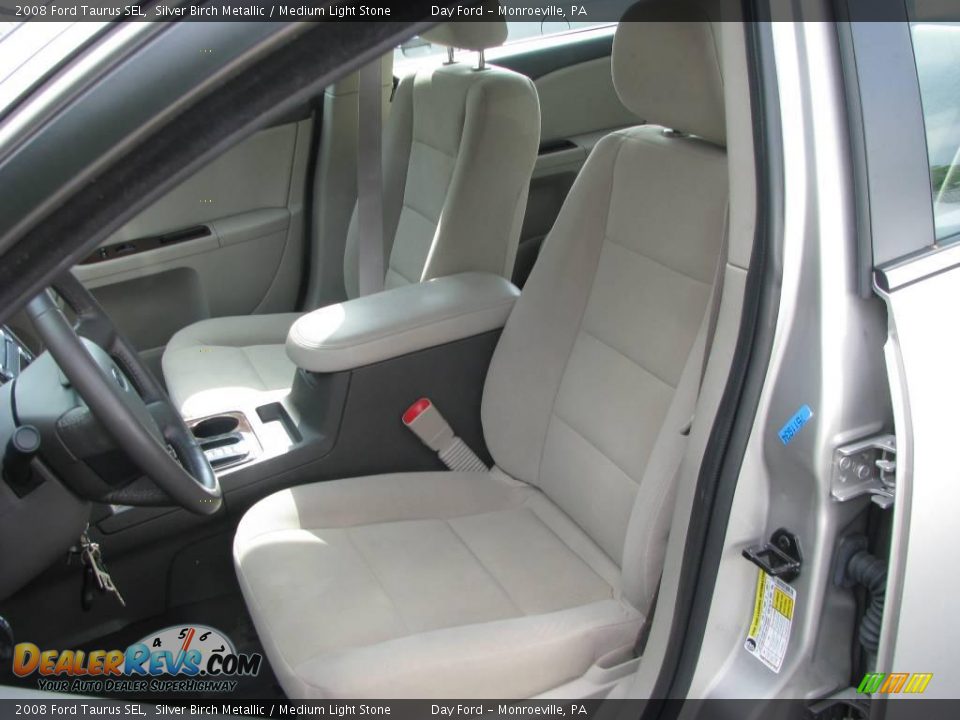2008 Ford Taurus SEL Silver Birch Metallic / Medium Light Stone Photo #8