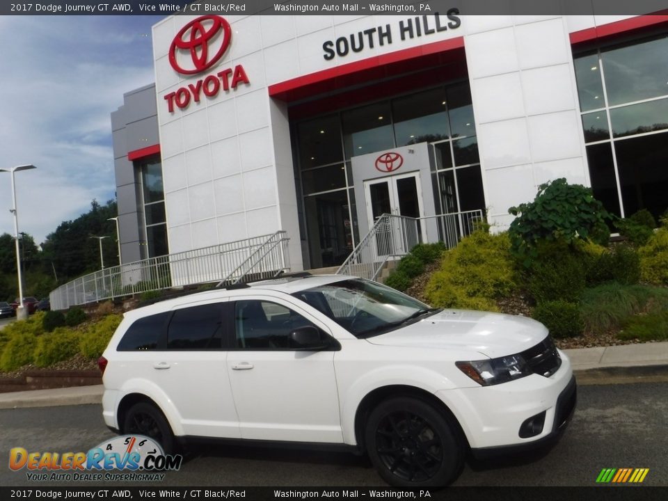 2017 Dodge Journey GT AWD Vice White / GT Black/Red Photo #2