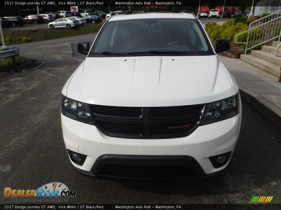 2017 Dodge Journey GT AWD Vice White / GT Black/Red Photo #11