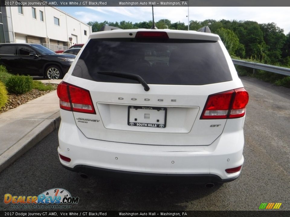 2017 Dodge Journey GT AWD Vice White / GT Black/Red Photo #14