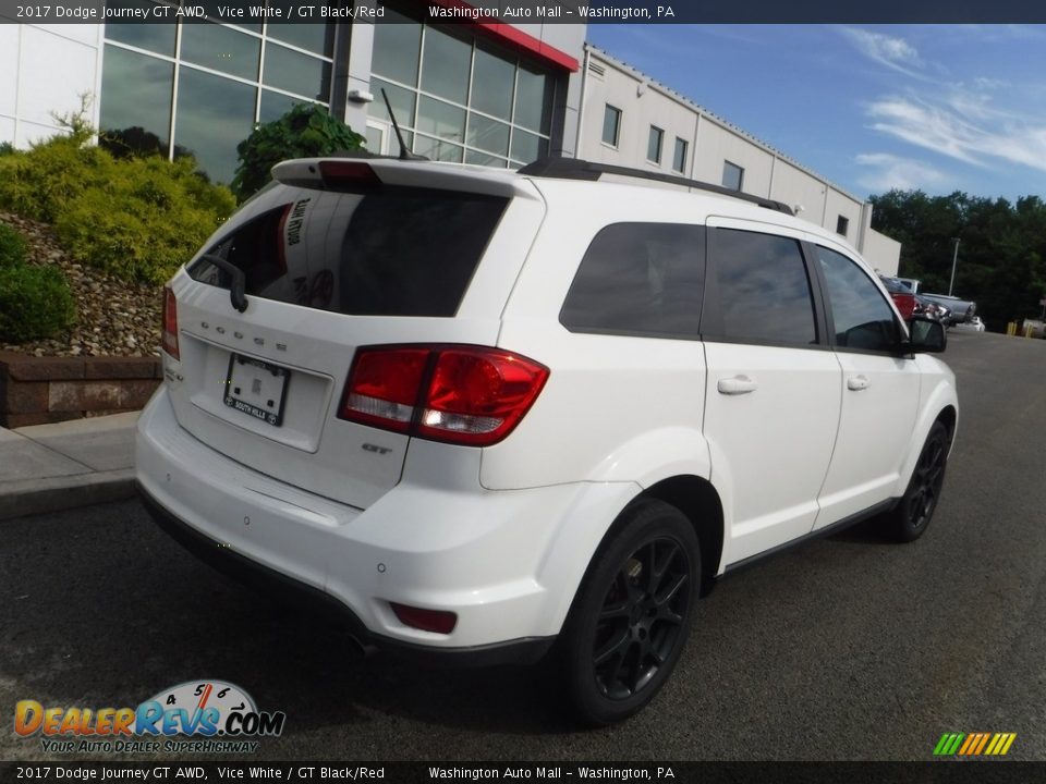 2017 Dodge Journey GT AWD Vice White / GT Black/Red Photo #15