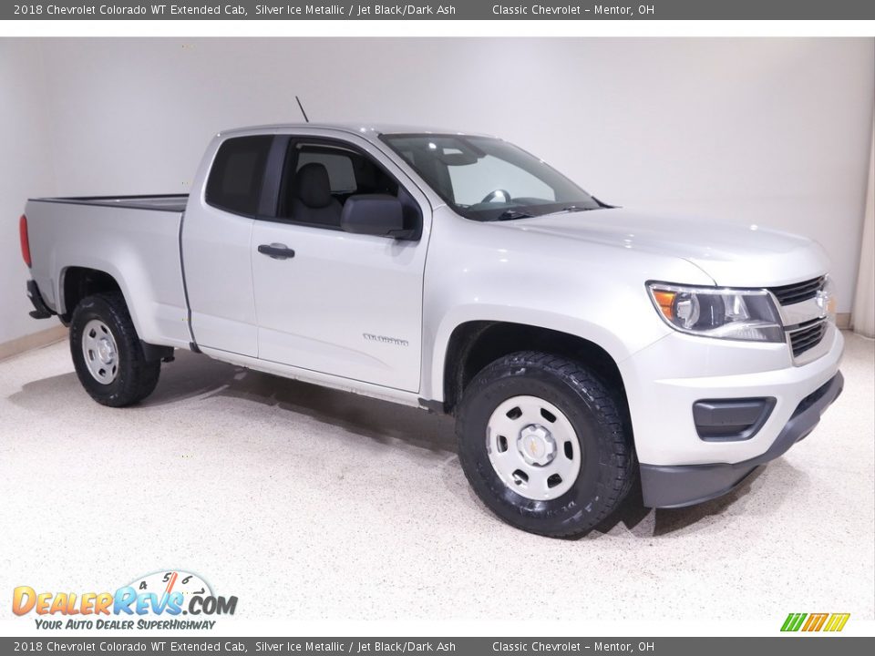 2018 Chevrolet Colorado WT Extended Cab Silver Ice Metallic / Jet Black/Dark Ash Photo #1