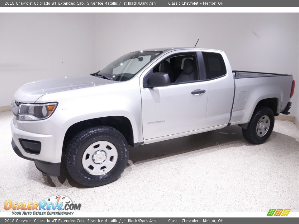 2018 Chevrolet Colorado WT Extended Cab Silver Ice Metallic / Jet Black/Dark Ash Photo #3