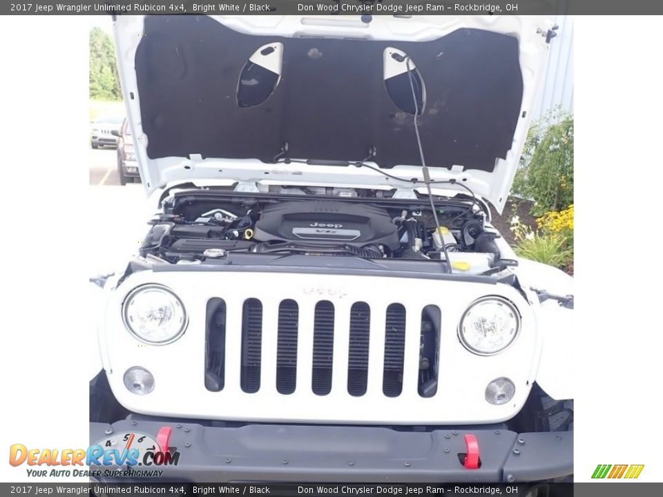 2017 Jeep Wrangler Unlimited Rubicon 4x4 Bright White / Black Photo #10