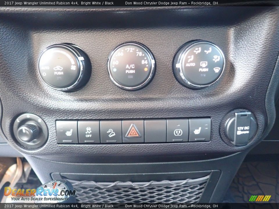 2017 Jeep Wrangler Unlimited Rubicon 4x4 Bright White / Black Photo #25