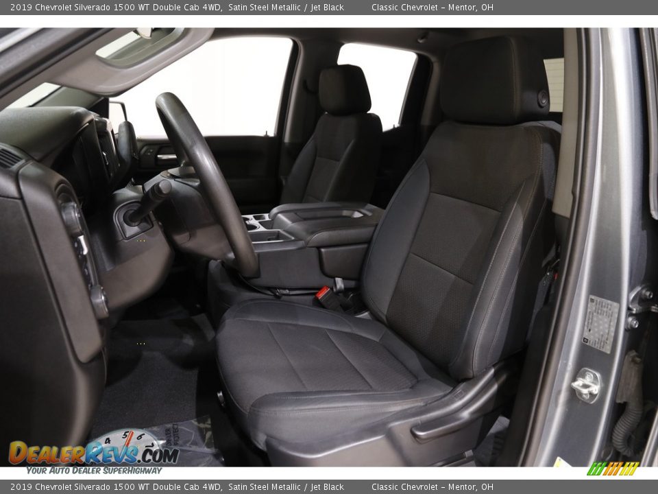 2019 Chevrolet Silverado 1500 WT Double Cab 4WD Satin Steel Metallic / Jet Black Photo #5