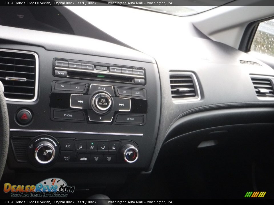 2014 Honda Civic LX Sedan Crystal Black Pearl / Black Photo #3