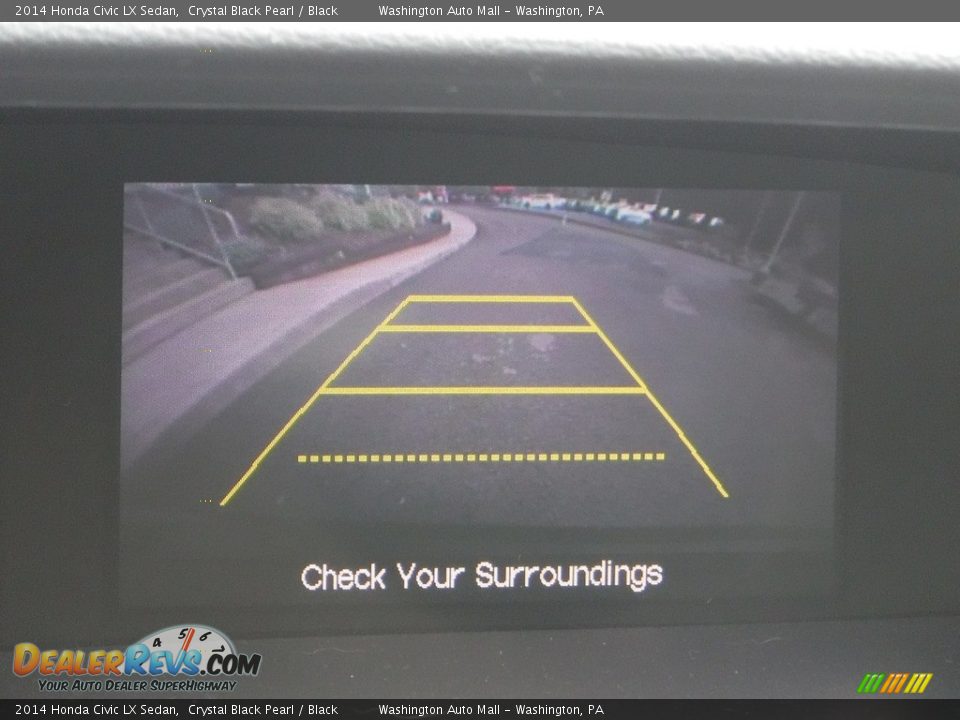 2014 Honda Civic LX Sedan Crystal Black Pearl / Black Photo #5