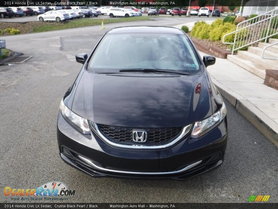 2014 Honda Civic LX Sedan Crystal Black Pearl / Black Photo #7