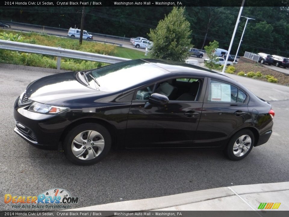 2014 Honda Civic LX Sedan Crystal Black Pearl / Black Photo #9