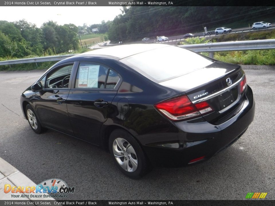 2014 Honda Civic LX Sedan Crystal Black Pearl / Black Photo #10
