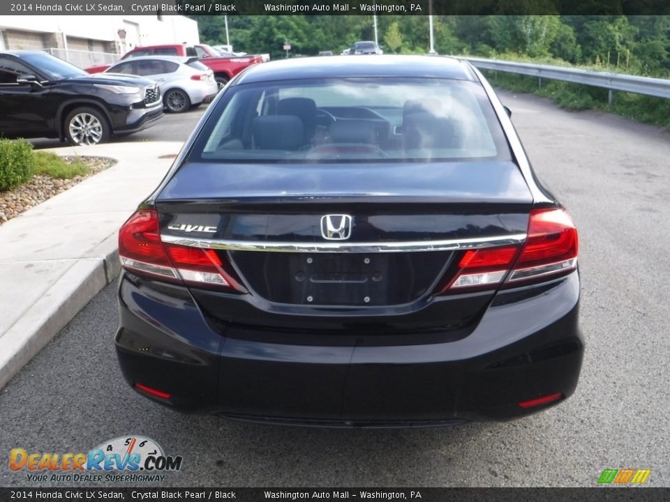 2014 Honda Civic LX Sedan Crystal Black Pearl / Black Photo #11