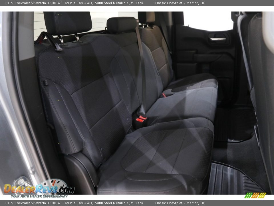 2019 Chevrolet Silverado 1500 WT Double Cab 4WD Satin Steel Metallic / Jet Black Photo #16