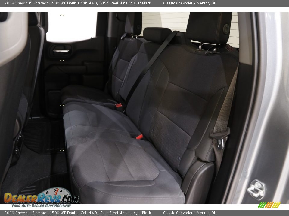 2019 Chevrolet Silverado 1500 WT Double Cab 4WD Satin Steel Metallic / Jet Black Photo #17