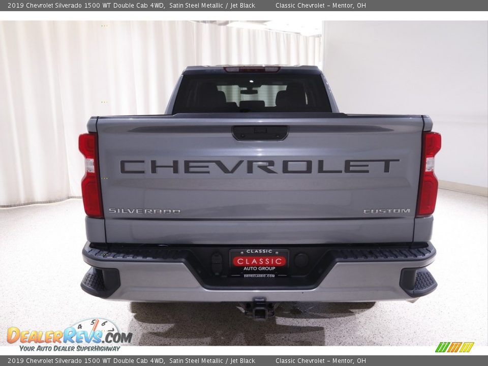 2019 Chevrolet Silverado 1500 WT Double Cab 4WD Satin Steel Metallic / Jet Black Photo #18