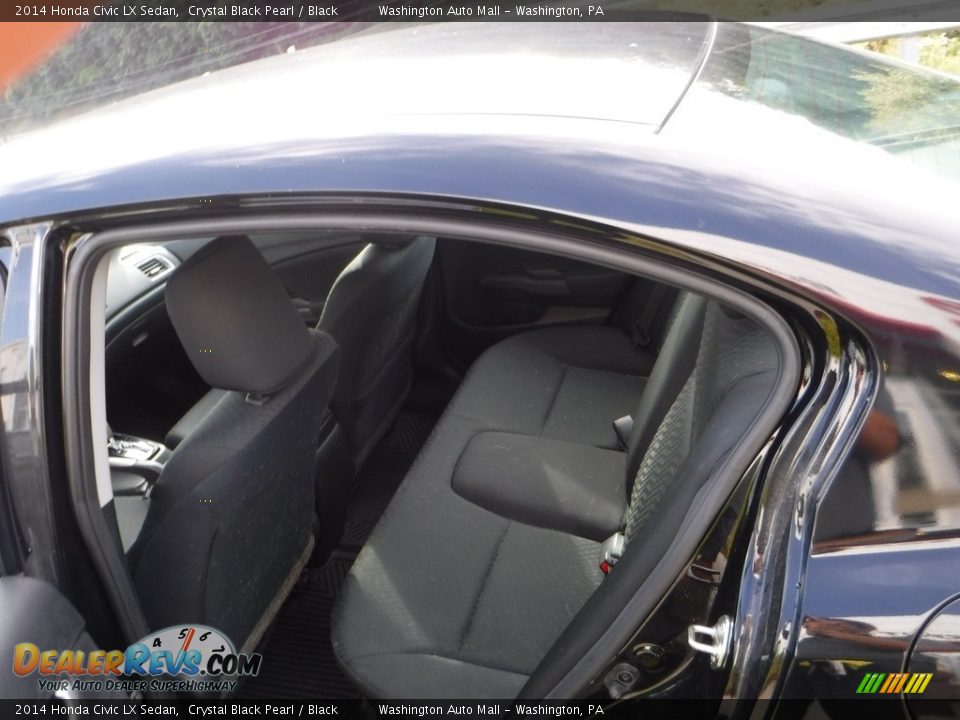 2014 Honda Civic LX Sedan Crystal Black Pearl / Black Photo #21