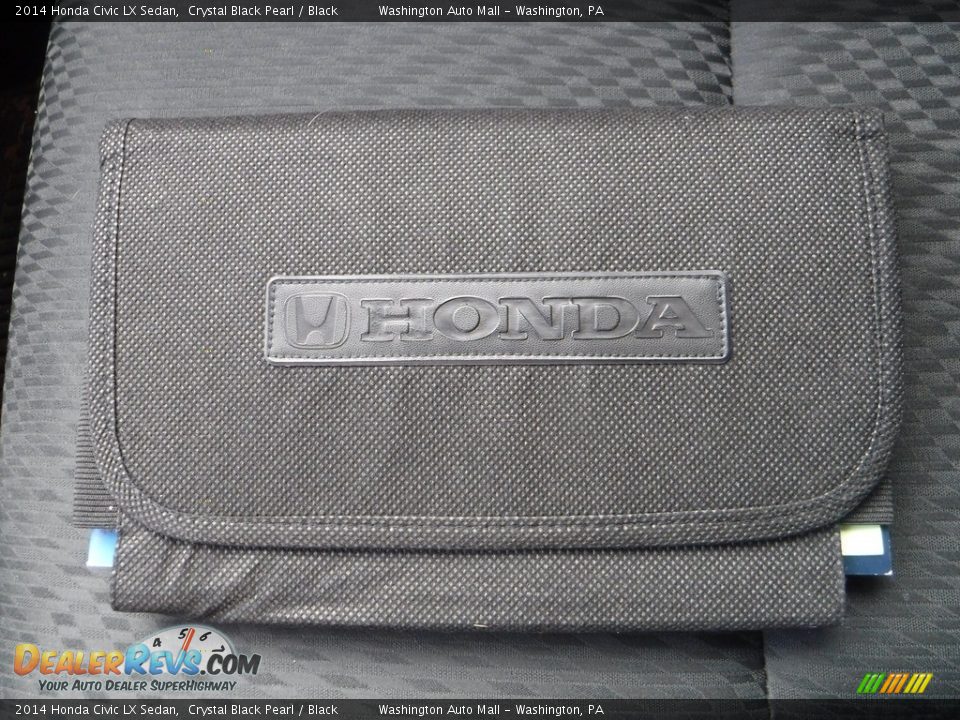 2014 Honda Civic LX Sedan Crystal Black Pearl / Black Photo #23