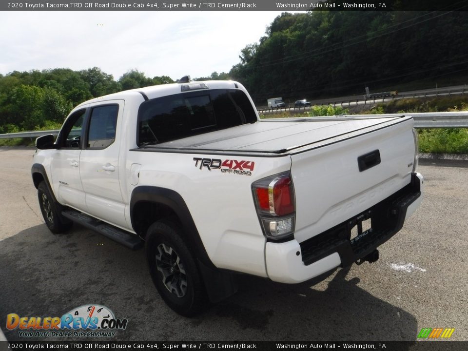 2020 Toyota Tacoma TRD Off Road Double Cab 4x4 Super White / TRD Cement/Black Photo #15