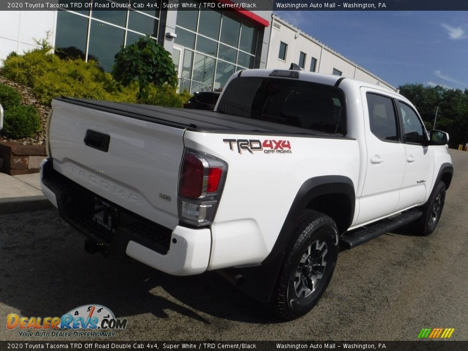 2020 Toyota Tacoma TRD Off Road Double Cab 4x4 Super White / TRD Cement/Black Photo #17