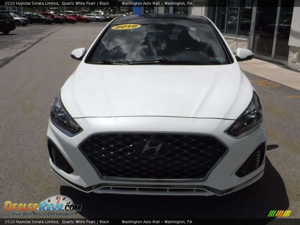 2019 Hyundai Sonata Limited Quartz White Pearl / Black Photo #5