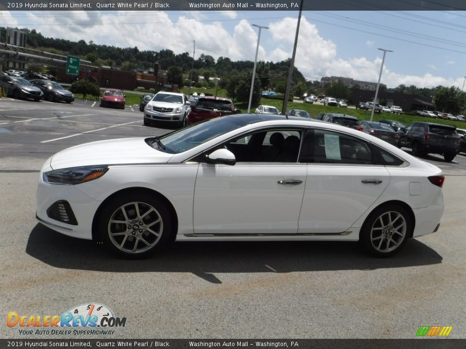 Quartz White Pearl 2019 Hyundai Sonata Limited Photo #7