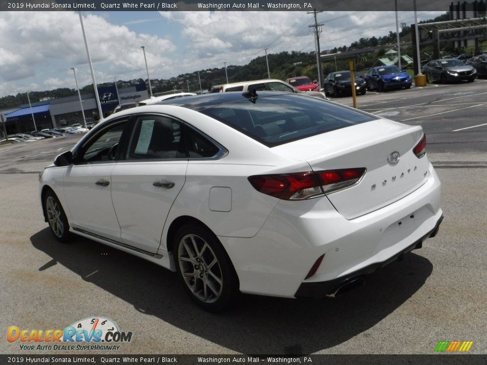 2019 Hyundai Sonata Limited Quartz White Pearl / Black Photo #8