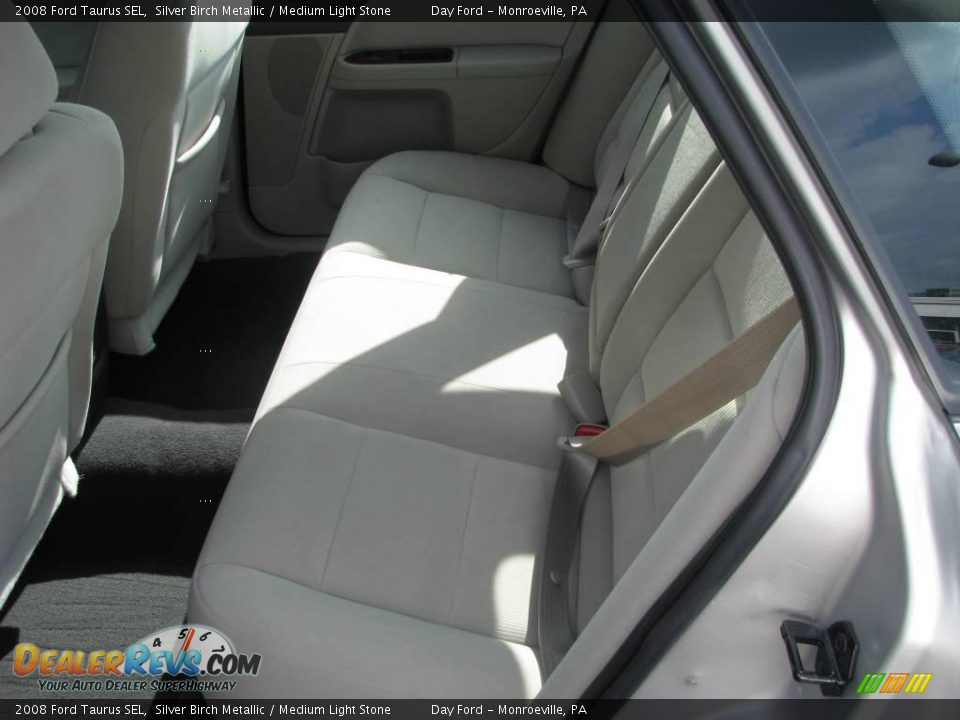 2008 Ford Taurus SEL Silver Birch Metallic / Medium Light Stone Photo #13