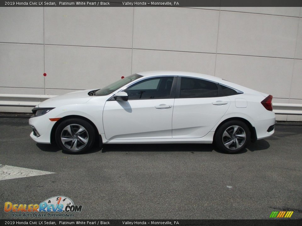 2019 Honda Civic LX Sedan Platinum White Pearl / Black Photo #2
