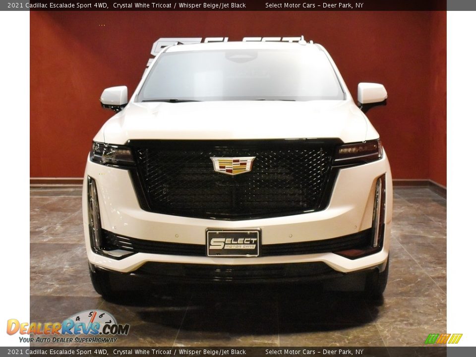 2021 Cadillac Escalade Sport 4WD Crystal White Tricoat / Whisper Beige/Jet Black Photo #2