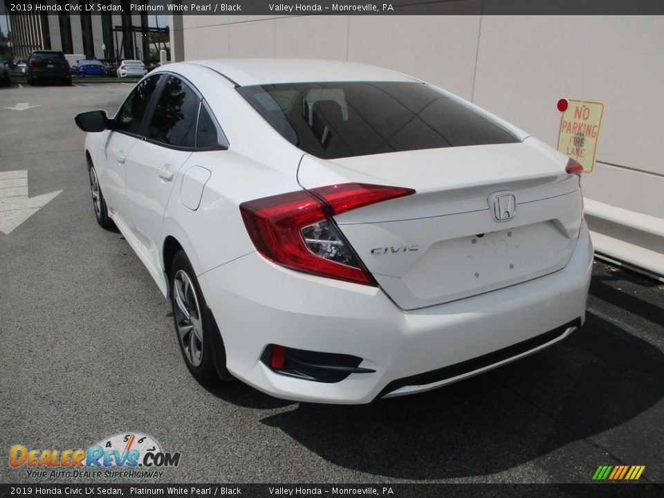 2019 Honda Civic LX Sedan Platinum White Pearl / Black Photo #3