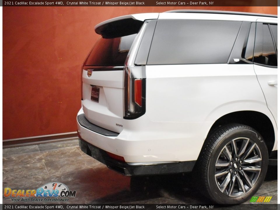 2021 Cadillac Escalade Sport 4WD Crystal White Tricoat / Whisper Beige/Jet Black Photo #5