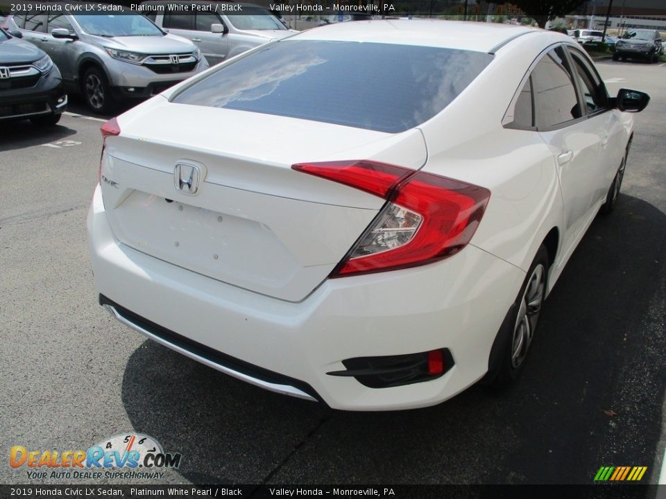 2019 Honda Civic LX Sedan Platinum White Pearl / Black Photo #5