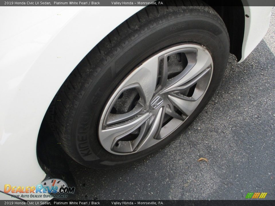 2019 Honda Civic LX Sedan Platinum White Pearl / Black Photo #6