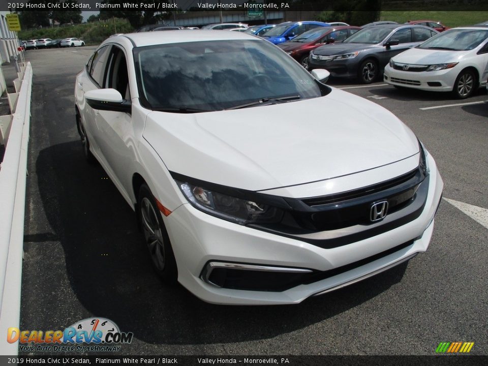 2019 Honda Civic LX Sedan Platinum White Pearl / Black Photo #7