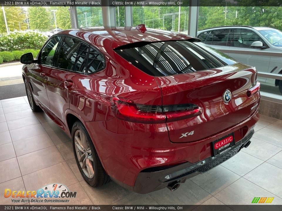 2021 BMW X4 xDrive30i Flamenco Red Metallic / Black Photo #2