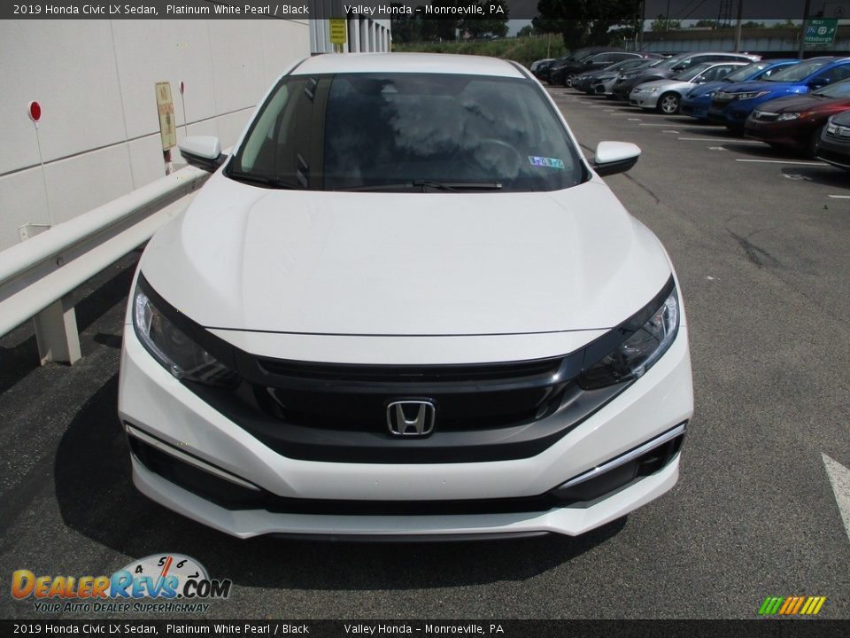 2019 Honda Civic LX Sedan Platinum White Pearl / Black Photo #8