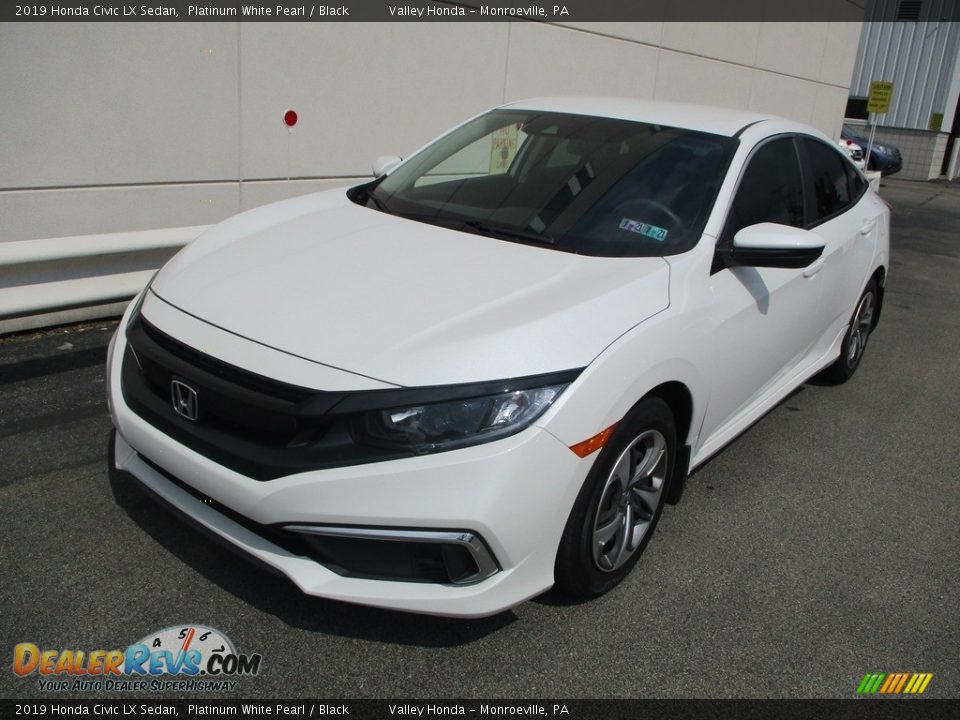 2019 Honda Civic LX Sedan Platinum White Pearl / Black Photo #9