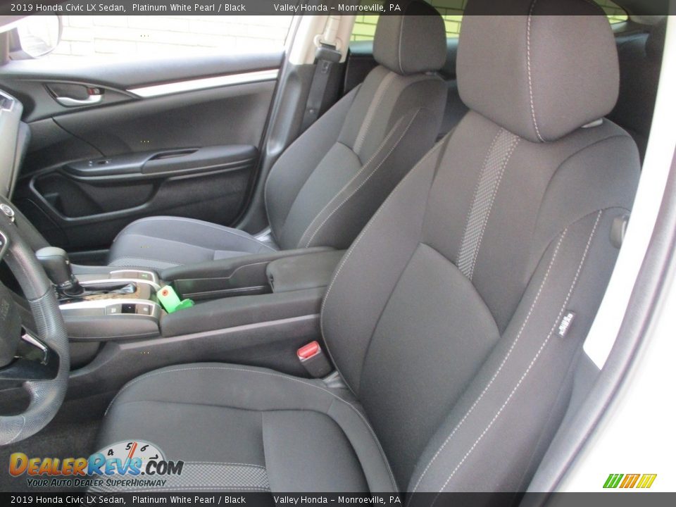 2019 Honda Civic LX Sedan Platinum White Pearl / Black Photo #11