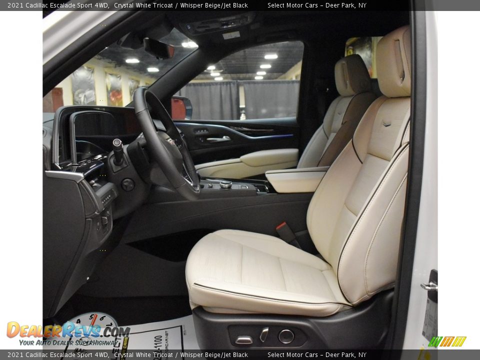 Whisper Beige/Jet Black Interior - 2021 Cadillac Escalade Sport 4WD Photo #14