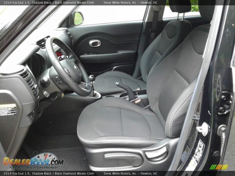 2014 Kia Soul 1.6 Shadow Black / Black Diamond Woven Cloth Photo #12